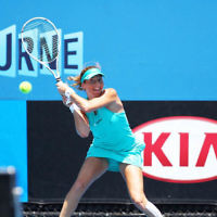 17-1-14. Womens doubles. Round 2. Shahar Peer (ISR)/Silvia Soler-Espinosa (ESP) def Su-Wei Hsieh (TPE) [2]/Shuai Peng (CHN) [2] 7-5 3-6 6-4. Photo: Peter Haskin