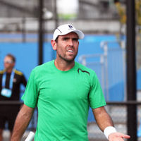 14-1-14. Australian Open 2014. Mens Singles Round 1. Wayne Odesnik (USA) lost to Vincent Millot (FRA) 7-5 4-6 6-7(4) 6-1 6-3 . Photo: Peter Haskin 14-1-14. Australian Open 2014. Mens Singles Round 1. Wayne Odesnik (USA) lost to Vincent Millot (FRA) 7-5 4-6 6-7(4) 6-1 6-3 . Photo: Peter Haskin