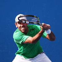 14-1-14. Australian Open 2014. Mens Singles Round 1. Wayne Odesnik (USA) lost to Vincent Millot (FRA) 7-5 4-6 6-7(4) 6-1 6-3 . Photo: Peter Haskin 14-1-14. Australian Open 2014. Mens Singles Round 1. Wayne Odesnik (USA) lost to Vincent Millot (FRA) 7-5 4-6 6-7(4) 6-1 6-3 . Photo: Peter Haskin