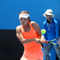 17-1-14. Womens doubles. Round 2. Shahar Peer (ISR)/Silvia Soler-Espinosa (ESP) def Su-Wei Hsieh (TPE) [2]/Shuai Peng (CHN) [2] 7-5 3-6 6-4. Photo: Peter Haskin