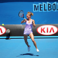 14-1-14. Australian Open. Day 2. Round 1 womens singles. Camila Giorgi (ITA) def Storm Sanders (AUS) 4-6 6-1 6-4. Photo: Peter Haskin 14-1-14. Australian Open. Day 2. Round 1 womens singles. Camila Giorgi (ITA) def Storm Sanders (AUS) 4-6 6-1 6-4. Photo: Peter Haskin