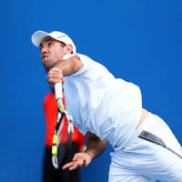 14-1-14. Australian Open 2014. Mens Singles Round 1. Wayne Odesnik (USA) lost to Vincent Millot (FRA) 7-5 4-6 6-7(4) 6-1 6-3 . Photo: Peter Haskin 14-1-14. Australian Open 2014. Mens Singles Round 1. Wayne Odesnik (USA) lost to Vincent Millot (FRA) 7-5 4-6 6-7(4) 6-1 6-3 . Photo: Peter Haskin