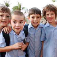 3-2-14. King David School - Southwick Campus. First day of school 2014. Photo: Lochlan Tangas
