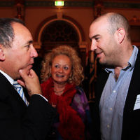 2012 ZCV Yom Ha atzmaut cocktail party at the Windsor Hotel, Melbourne. Yuval Rotem., Zeddy Lawrence. . Photo: Peter Haskin 2012 ZCV Yom Ha atzmaut cocktail party at the Windsor Hotel, Melbourne. Yuval Rotem., Zeddy Lawrence. . Photo: Peter Haskin