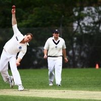 10-11-13. Cricket. AJAX first XI v Monash at Monash University. Zev Aron. Photo: Peter Haskin