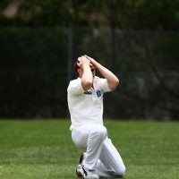 10-11-13. Cricket. AJAX first XI v Monash at Monash University. Zev Aron. Photo: Peter Haskin