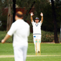 10-11-13. Cricket. AJAX first XI v Monash at Monash University. Photo: Peter Haskin