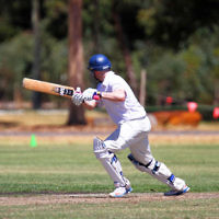 26-1-14. Maccabi Cricket First XI v Sth Yarra. Gary Smorgon Oval. David Majtlis. Photo: Peter Haskin 26-1-14. Maccabi Cricket First XI v Sth Yarra. Gary Smorgon Oval. David Majtlis. Photo: Peter Haskin
