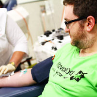 Mitzvah Day 2013. Kehilat Nitzan and MDA organised blood donors at the Blood Bank's Caulfield branch. Warren marcus. Photo: Peter Haskin Mitzvah Day 2013. Kehilat Nitzan and MDA organised blood donors at the Blood Bank's Caulfield branch. Warren marcus. Photo: Peter Haskin