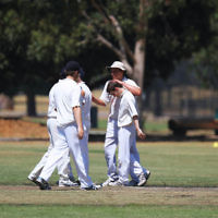 2-2-14. Maccabi Cricket First XI v South Yarra. Gary Smorgon Oval. Photo: Peter Haskin 2-2-14. Maccabi Cricket First XI v South Yarra. Gary Smorgon Oval. Photo: Peter Haskin