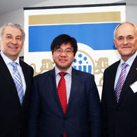24-11-13. ECAJ Annual Conference. Beth Weizmann. From left: Danny Lamm, Dr Tim Soutphommasane, Australian Human Rights Commission, Peter Wertheim. . Photo: Peter Haskin