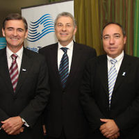 Yom Ha Atzmaut 2008. Hamer Hall, Melbourne Arts Centre. From left: Victorian Premier John Brumby, Danny Lamm, Israeli Ambassador Yuval Rotem. photo: peter haskin Yom Ha Atzmaut 2008. Hamer Hall, Melbourne Arts Centre. From left: Victorian Premier John Brumby, Danny Lamm, Israeli Ambassador Yuval Rotem. photo: peter haskin
