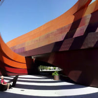 Winning holiday photo of Peter Shonberg at the Design Museum Holon in Israel.
