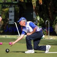 23-2-14. Victorian Jewish Lawn Bowls Championships. Caulfield Park Lawn Bowls Club. Mike Brown. Photo: Peter Haskin 23-2-14. Victorian Jewish Lawn Bowls Championships. Caulfield Park Lawn Bowls Club. Mike Brown. Photo: Peter Haskin