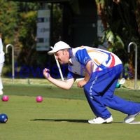 23-2-14. Victorian Jewish Lawn Bowls Championships. Caulfield Park Lawn Bowls Club. Runner up, Jason Kurta. Photo: Peter Haskin 23-2-14. Victorian Jewish Lawn Bowls Championships. Caulfield Park Lawn Bowls Club. Runner up, Jason Kurta. Photo: Peter Haskin