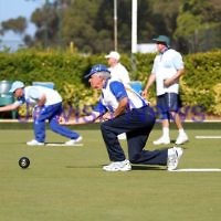23-2-14. Victorian Jewish Lawn Bowls Championships. Caulfield Park Lawn Bowls Club. Mike Brown. Photo: Peter Haskin 23-2-14. Victorian Jewish Lawn Bowls Championships. Caulfield Park Lawn Bowls Club. Mike Brown. Photo: Peter Haskin