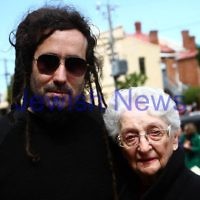 10-11-13. Rememberence Day 2013. VAJEX sevice at Caulfield RSL. Bram Presser and grand mother. Photo: Peter Haskin