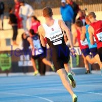4-4-14. Australian Athletics Championships. Lakeside Stadium, Albert Park. Steve Solomon, 400m semi final. Photo: Peter Haskin