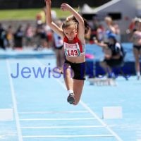 16-2-14. Victorian Junior Athletics Championships. Women U 15 Triple Jump. Lakeside Stadium. Photo: Peter Haskin 16-2-14. Victorian Junior Athletics Championships. Women U 15 Triple Jump. Lakeside Stadium. Photo: Peter Haskin