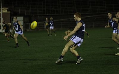 AJAX’s Josh Ludski in action for the VAFA side. Photo: Michael Ludski