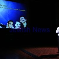 16-6-14. Sydney communal event. More than 500 people attended a meeting at the Moriah College auditorium to show solidarity for the three kidnapped Israeli teenagers. Photo: Giselle Habar.