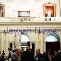10-6-14. ZCV/JCCV Yom H a atzmaut cocktail party at Queens Hall, Parliament House, Victoria. Photo: Peter Haskin 10-6-14. ZCV/JCCV Yom H a atzmaut cocktail party at Queens Hall, Parliament House, Victoria. Photo: Peter Haskin