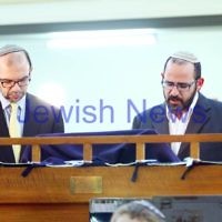 16-6-14. Melbourne communal solidarity event. More than 400 people attended a meeting and prayers at Caulfield Shul to show solidarity for the three kidnapped Israeli teenagers. Photo: Peter Haskin