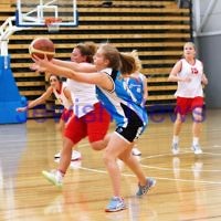 11-5-14. Maccabi Women Basketball. B Grade Warriors Blue lost to Hedgehogs 19 - 29.  Photo: Peter Haskin