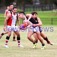 26-4-14. AJAX lost to Old Haileybuty by 27 points at Princes Park, Caulfield.  Photo: Peter Haskin