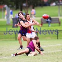 26-4-14. AJAX lost to Old Haileybuty by 27 points at Princes Park, Caulfield.  Photo: Peter Haskin