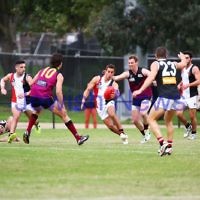 26-4-14. AJAX lost to Old Haileybuty by 27 points at Princes Park, Caulfield.  Photo: Peter Haskin