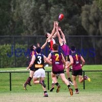 26-4-14. AJAX lost to Old Haileybuty by 27 points at Princes Park, Caulfield.  Photo: Peter Haskin