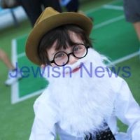14-3-14. Sholem Aleichem College. Purim. Photo: Peter Haskin