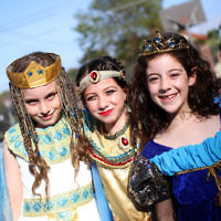 14-3-14. Sholem Aleichem College. Purim. Photo: Peter Haskin