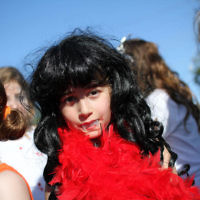 14-3-14. Sholem Aleichem College. Purim. Photo: Peter Haskin