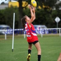 16-3-14. Unity Cup. J J Holland Reserve, Kensington. Mt Scopus Girls v Western Girls. Photo: Peter Haskin