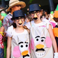 17-3-14. Purim at Bialik College. Photo: Peter Haskin