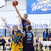 1-6-14. Basketball. Maccabi Warriors lost to Mornington Breakers. 43-61. Yoav Molcho . Photo: Peter Haskin 1-6-14. Basketball. Maccabi Warriors lost to Mornington Breakers. 43-61. Yoav Molcho . Photo: Peter Haskin