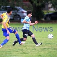 4-5-14. Soccer. North Caulfield Maccabi lost to Beaumaris 1-3. Caulfield Park. Photo: Peter Haskin