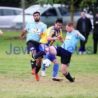 4-5-14. Soccer. North Caulfield Maccabi lost to Beaumaris 1-3. Caulfield Park. Photo: Peter Haskin