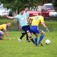 4-5-14. Soccer. North Caulfield Maccabi lost to Beaumaris 1-3. Caulfield Park. Photo: Peter Haskin