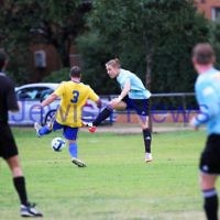 4-5-14. Soccer. North Caulfield Maccabi lost to Beaumaris 1-3. Caulfield Park. Photo: Peter Haskin