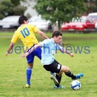 4-5-14. Soccer. North Caulfield Maccabi lost to Beaumaris 1-3. Caulfield Park. Photo: Peter Haskin
