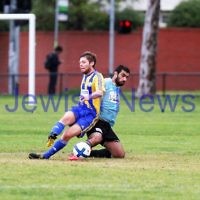 4-5-14. Soccer. North Caulfield Maccabi lost to Beaumaris 1-3. Caulfield Park. Photo: Peter Haskin