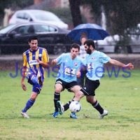 4-5-14. Soccer. North Caulfield Maccabi lost to Beaumaris 1-3. Caulfield Park. Photo: Peter Haskin