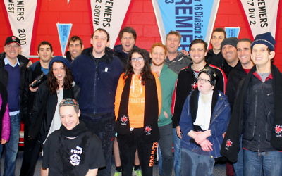 Maccabi All Abilities members with AJAX FC members.