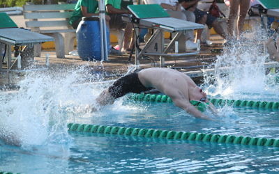 Benno Negri’s backstroke start at the Junior Pan Pacs.