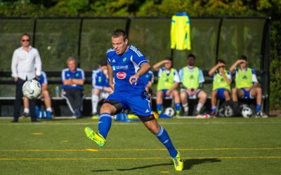 Gavin Rae in last week’s semifinal against Northbridge. Photo: Football NSW