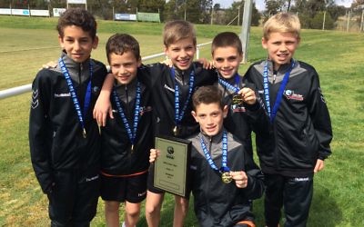 From left: Adam Strasser, Jesse Hirschowitz, Zach Pillemer, Jordan Cohen and Zac Sapsford, Ryan Collins (in front).
