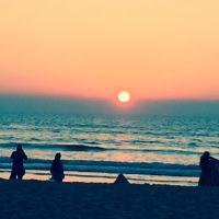 Sandy Lee entered this photo taken at sunset at Benaulim Beach in India.